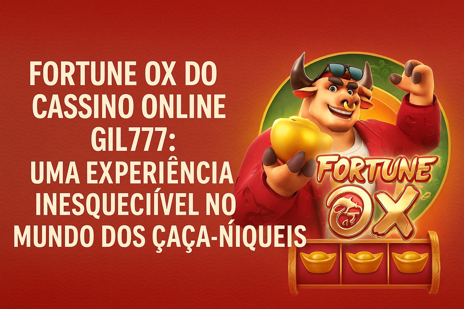 Fortune Ox no GIL777 - Aposte Agora e Reivindique Seus Ganhos